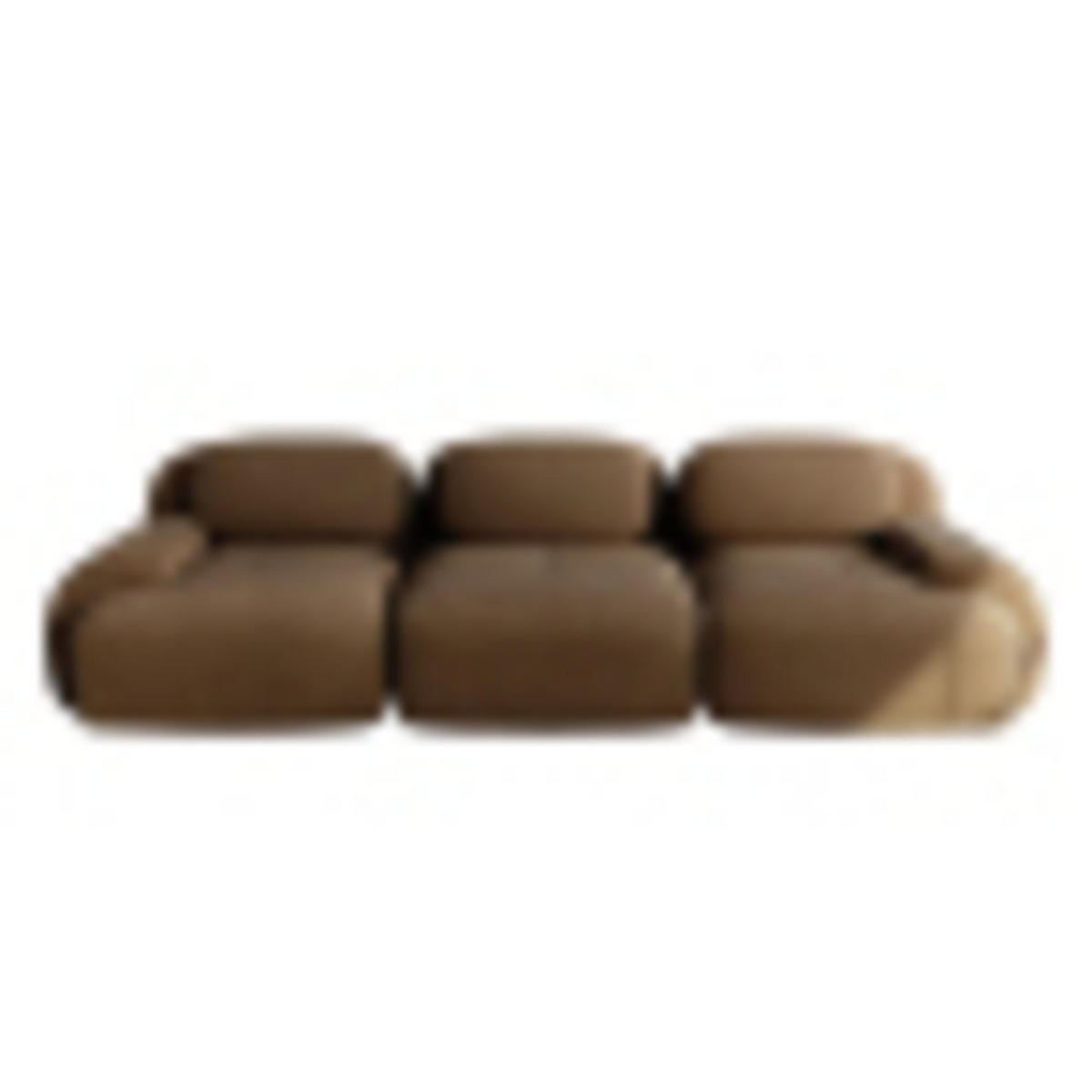 3-SITZER Sofa 298x103x75 cm aus Cordstoff modular ohne Gestell, braun - Braun, Textil (103/75/298cm) - Luhomfu
