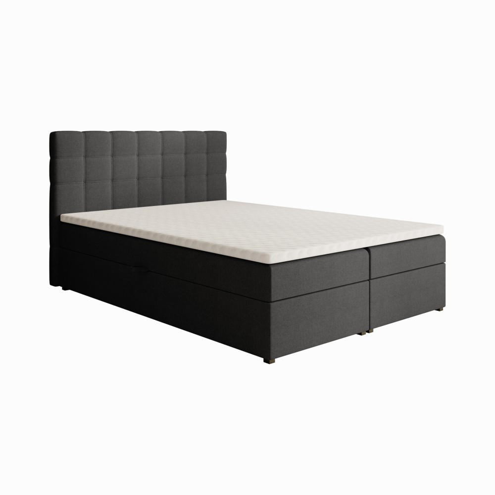 Beautysofa ČALOUNĚNÁ postel Topiq 144/203/103, černá