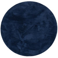 FELLTEPPICH SUPER SOFT PEARL RUND - Dunkelblau, Textil (160/160cm) - Pergamon