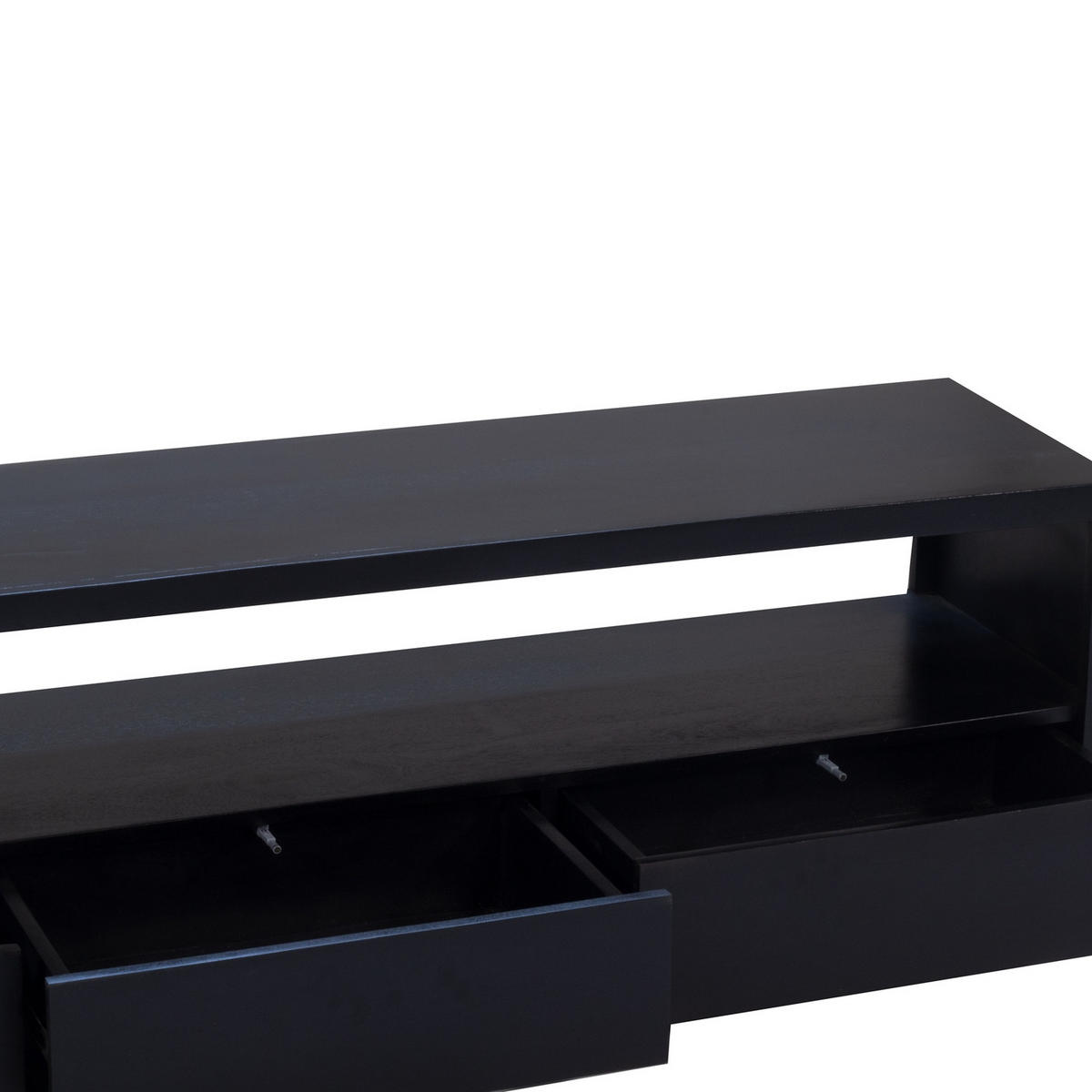 TV-SCHRANK 150cm, schwarz - Schwarz, Holz (150/50/40cm) - Giga Meubel
