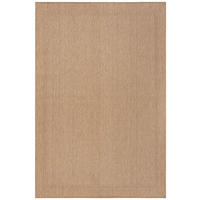 TEPPICH Outdoor Unifarben, Bordüre, Balkon schmutzabweisend Natur Rechteckig 80x150 - Beige, Textil (80/150cm) - KADIMA DESIGN