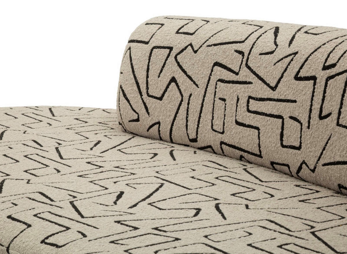3-SITZER Sofa polyester Nairobi - - Multicolor, Holzwerkstoff/Kunststoff (176/69/91.5cm) - Pasmara