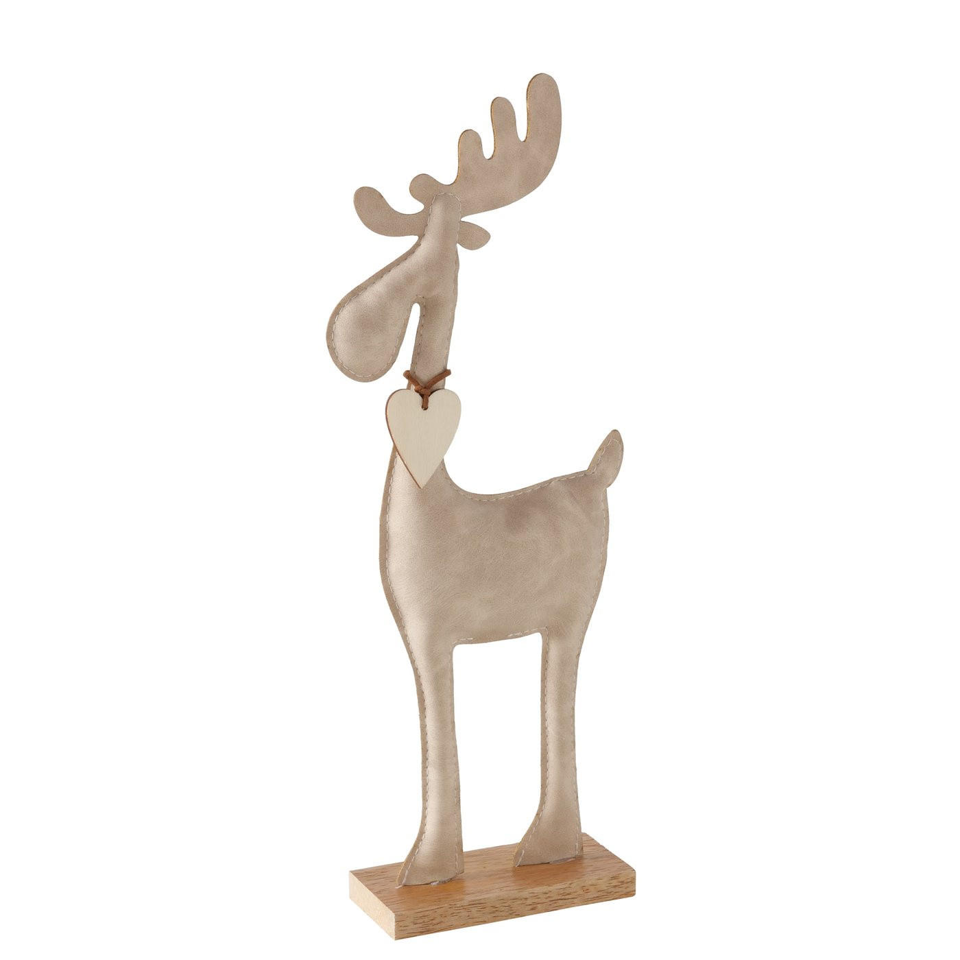 RENTIERFIGUR Booner 17/5/34 cm - Weiß, Holzwerkstoff (5/34/17cm) - Boltze Home