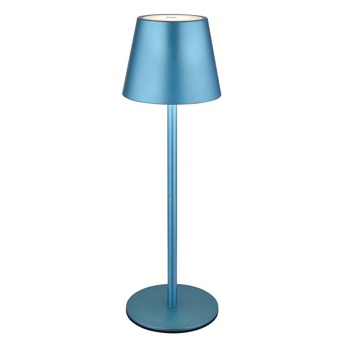 LED TISCHLAMPE Blau Akku Touchdimmer 2er Set - Blau, Metall (11.5/11.5/36cm) - Globo Lighting