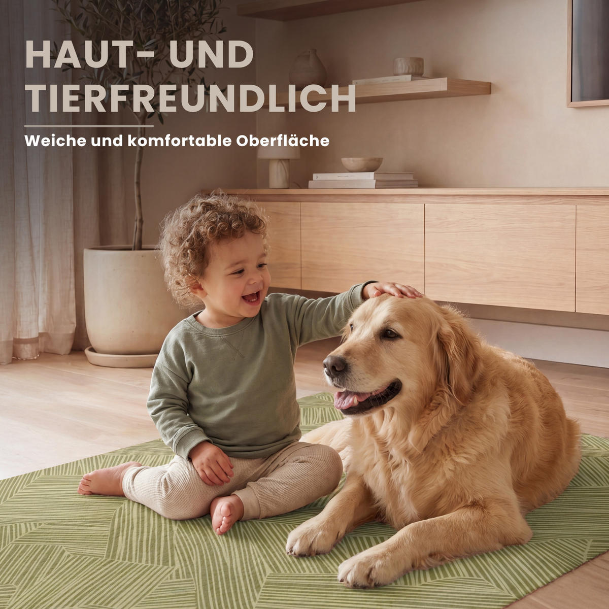 KOBERCE - Abstraktné - Moderné - Zelené - 90x150 cm - olivovozelená, textil/plast (90/0.4cm) - OnlyWow