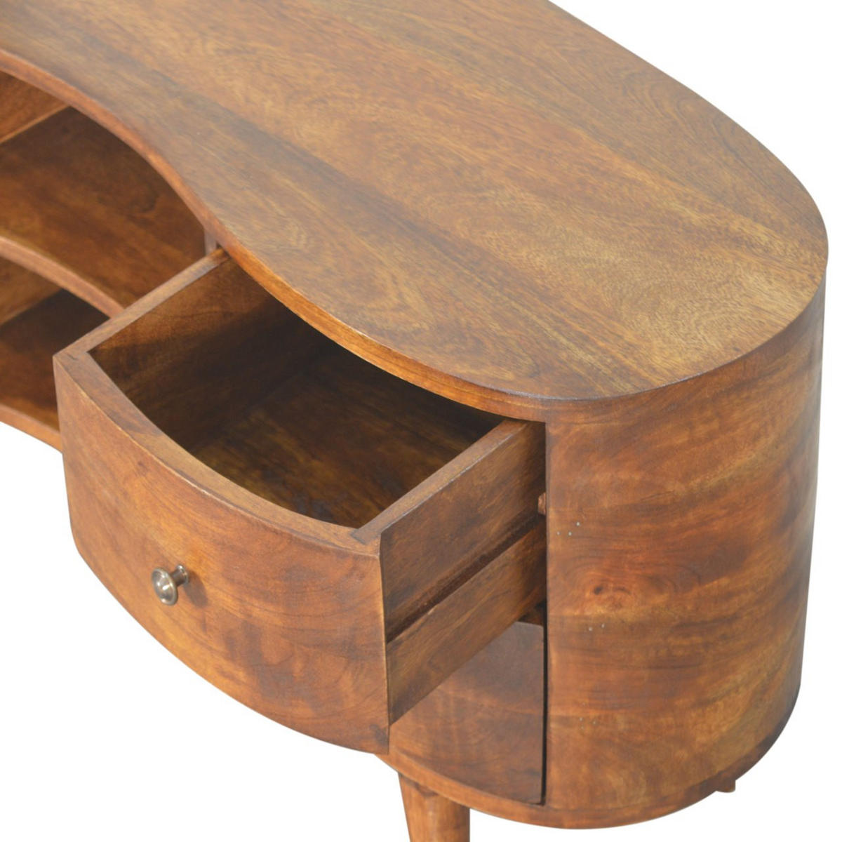 TV-LOWBOARD Dunbar für TVs bis zu 42" - Messingfarben/Braun, Holz/Metall (110/50/35cm) - Artisan Furniture