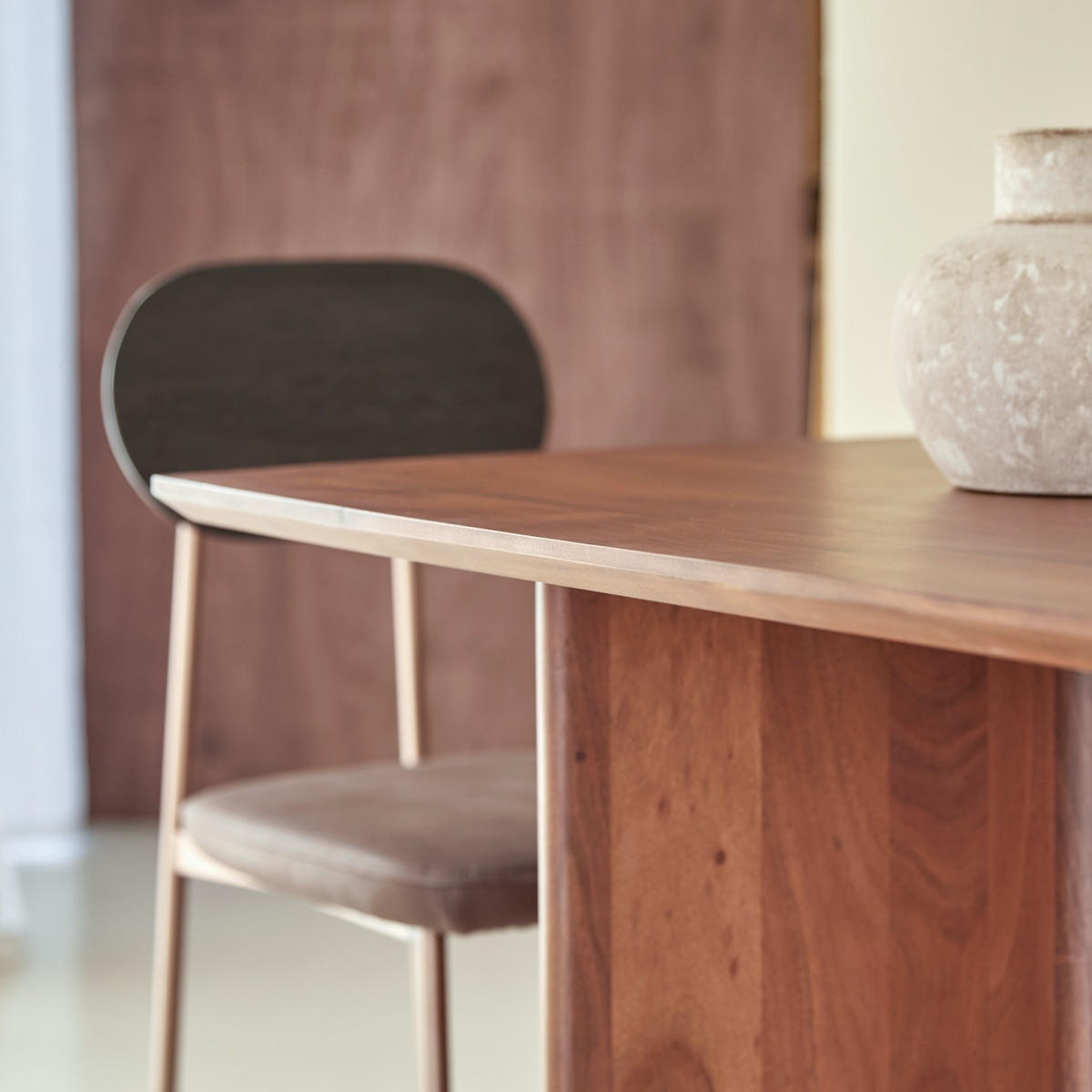 TISCH Suzanne Braun aus Akazie - Braun, Holz (90/200/75cm) - Tikamoon