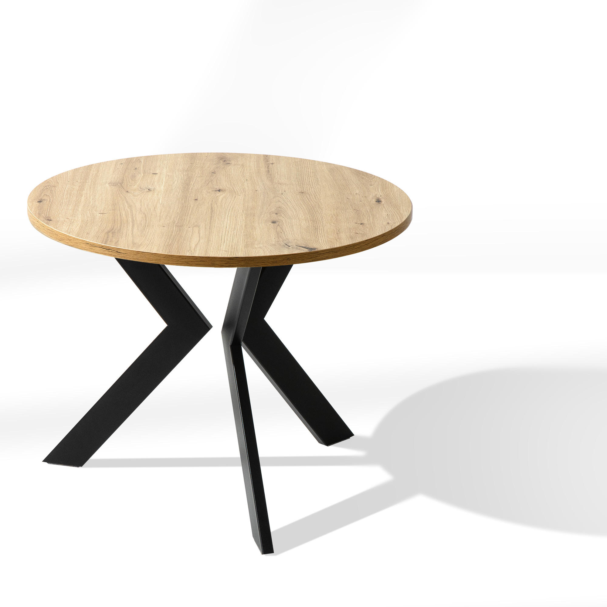 COUCHTISCH LARDA Kaffeetisch - Eiche Artisan, Holzwerkstoff/Metall (65/65/51cm) - KONSIMO®