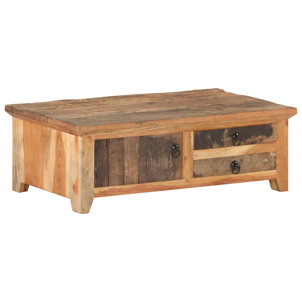 COUCHTISCH 90/50/31 Cm Recyceltes Massivholz - Braun, Holz (90/50/31cm) - vidaXL