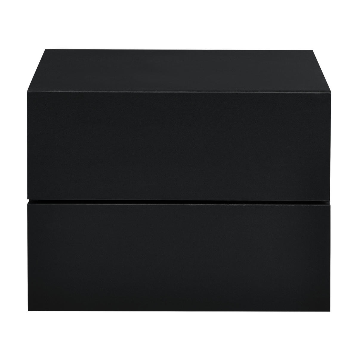WANDREGAL Ampfing - Schwarz, Holzwerkstoff (40/30/29cm) - [en.casa]