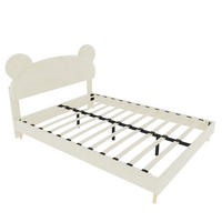 KINDERBETT 140/200 cm DE-32976 mit Matratze Beige - Beige, Metall (140/200cm) - ComfortXL