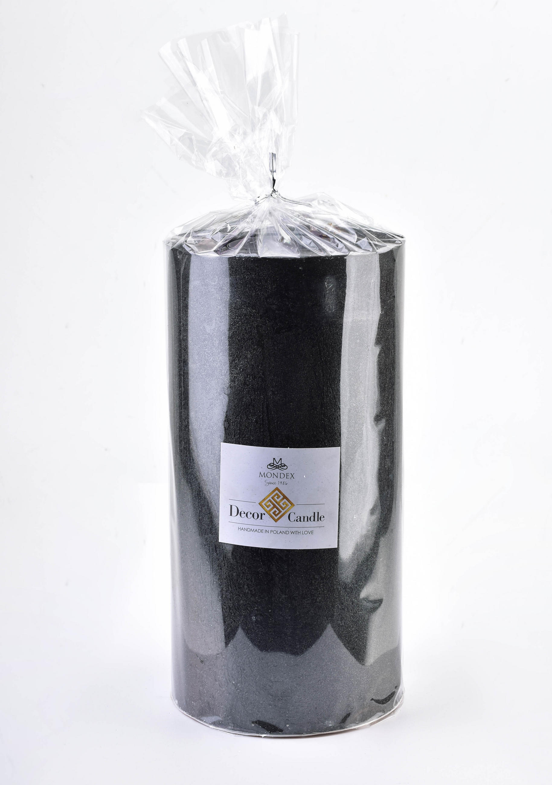 TEELICHTHALTER Rustic Schwarz 12/12/24 cm Naturmaterial - Schwarz, Naturmaterialien (24cm) - Mondex