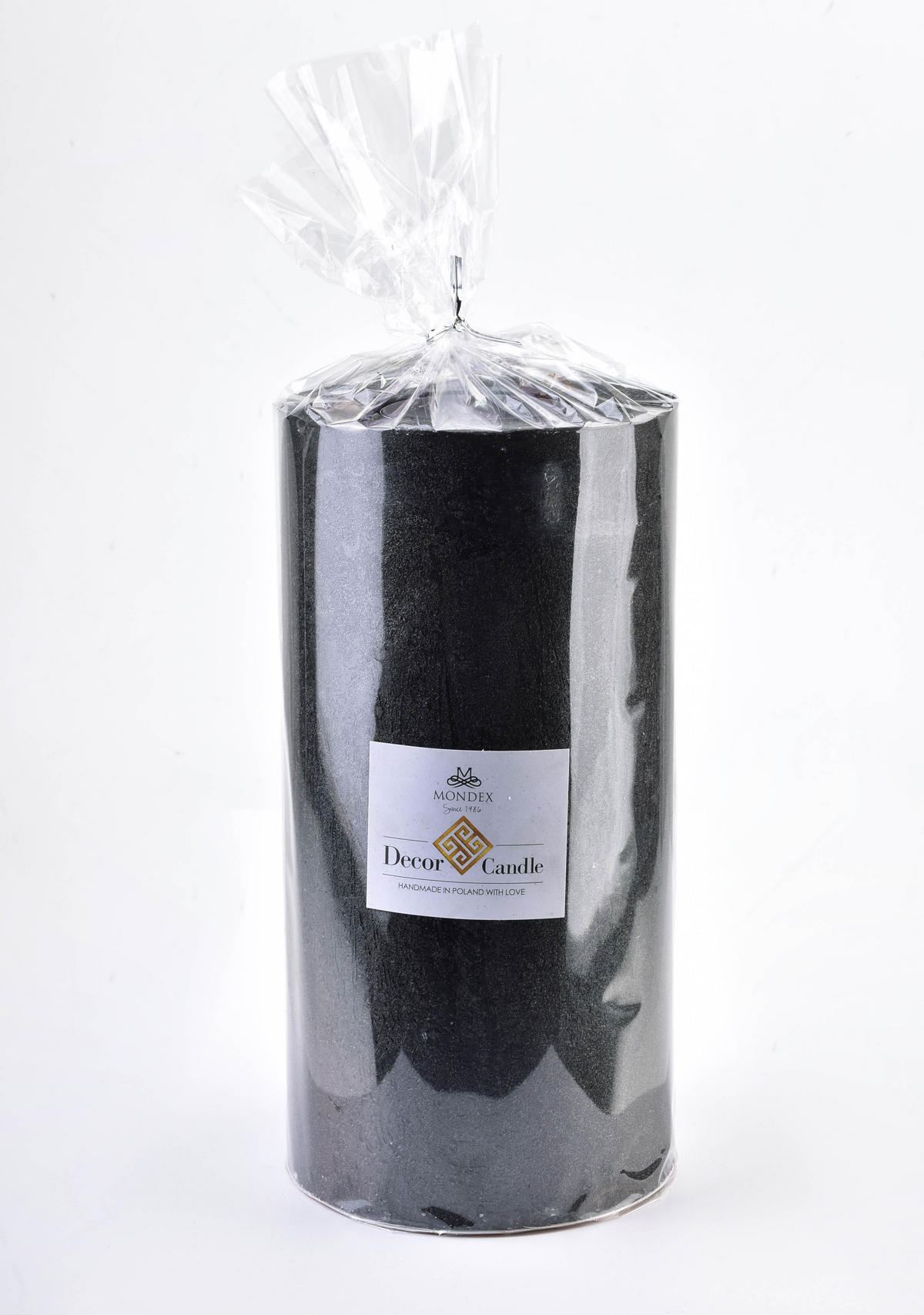 TEELICHTHALTER Rustic Schwarz 12/12/24 cm Naturmaterial - Schwarz, Naturmaterialien (24cm) - Mondex