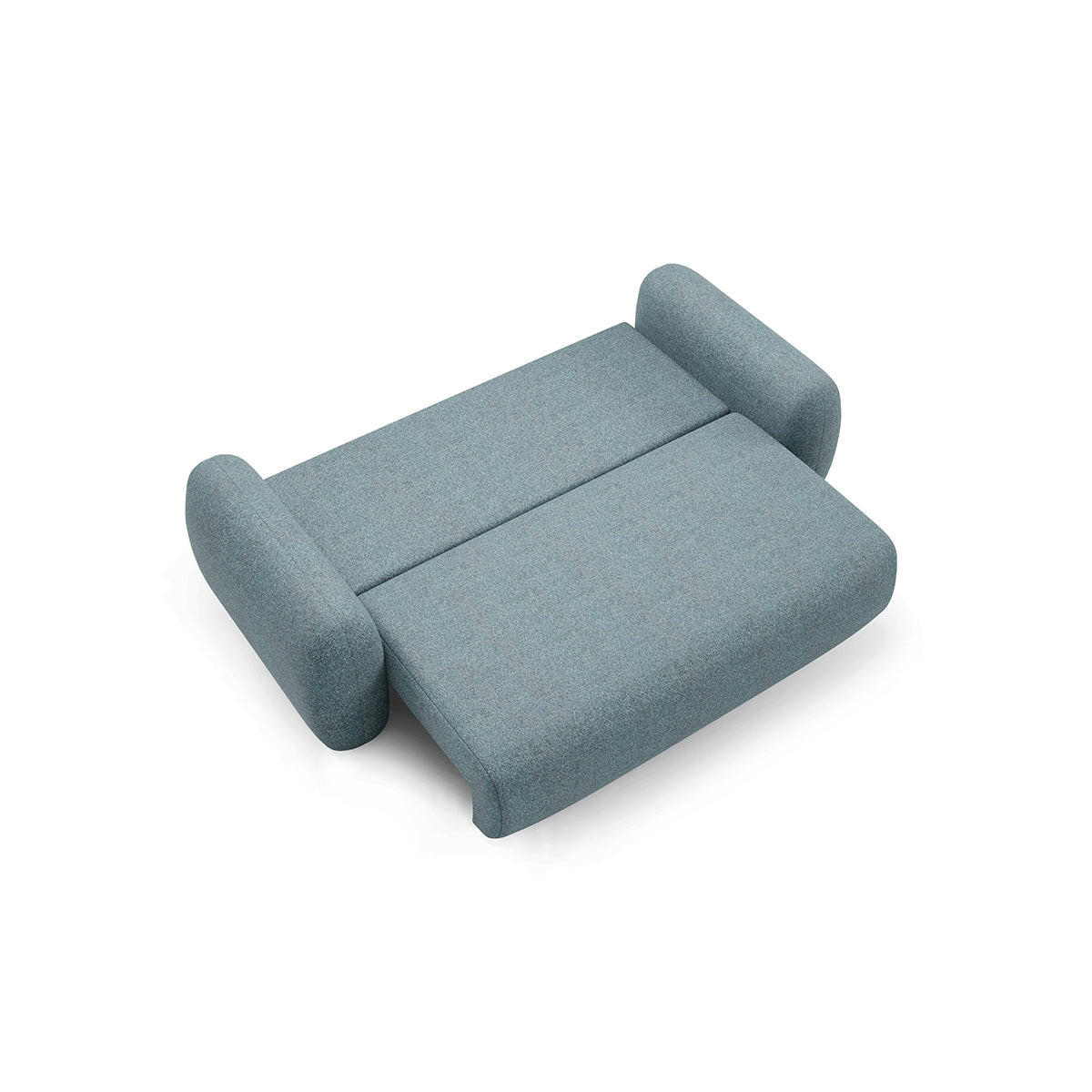 SOFA Carmela 3 Sitzplätze Blau - Blau, Holz (266/95/121cm) - Petits-meubles
