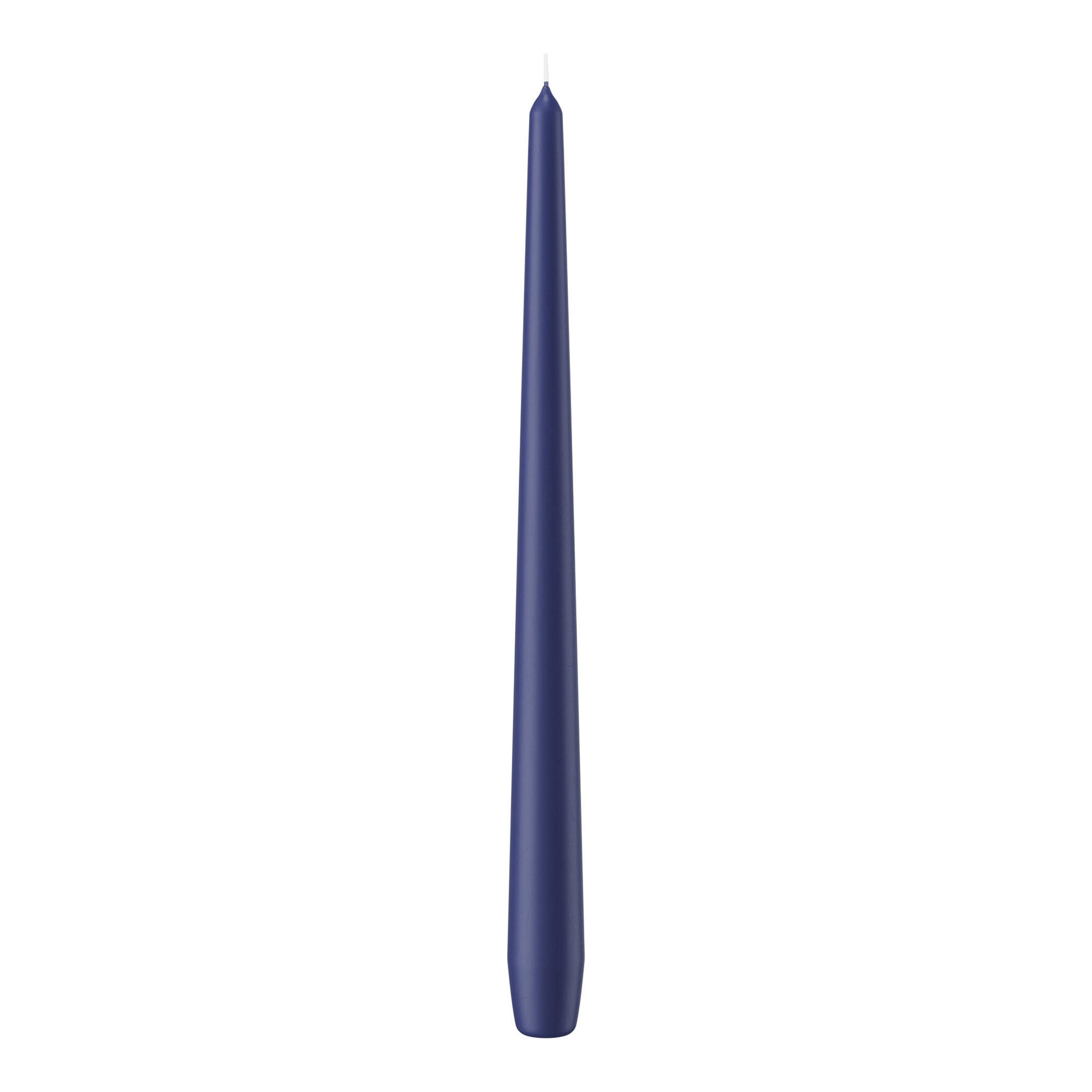 SPITZKERZEN Dunkelblau 300 x Ø 25 mm, 12 Stück - Dunkelblau, Paraffin (2.5/30/30cm) - Wiedemann Kerzen