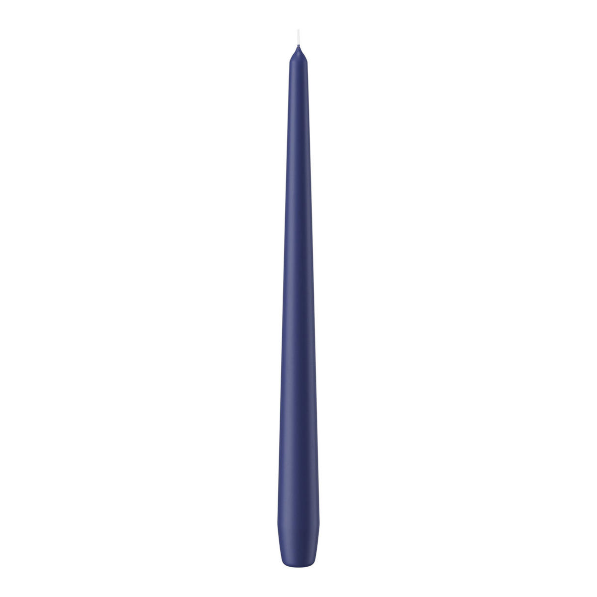 SPITZKERZEN Dunkelblau 300 x Ø 25 mm, 12 Stück - Dunkelblau, Paraffin (2.5/30/30cm) - Wiedemann Kerzen