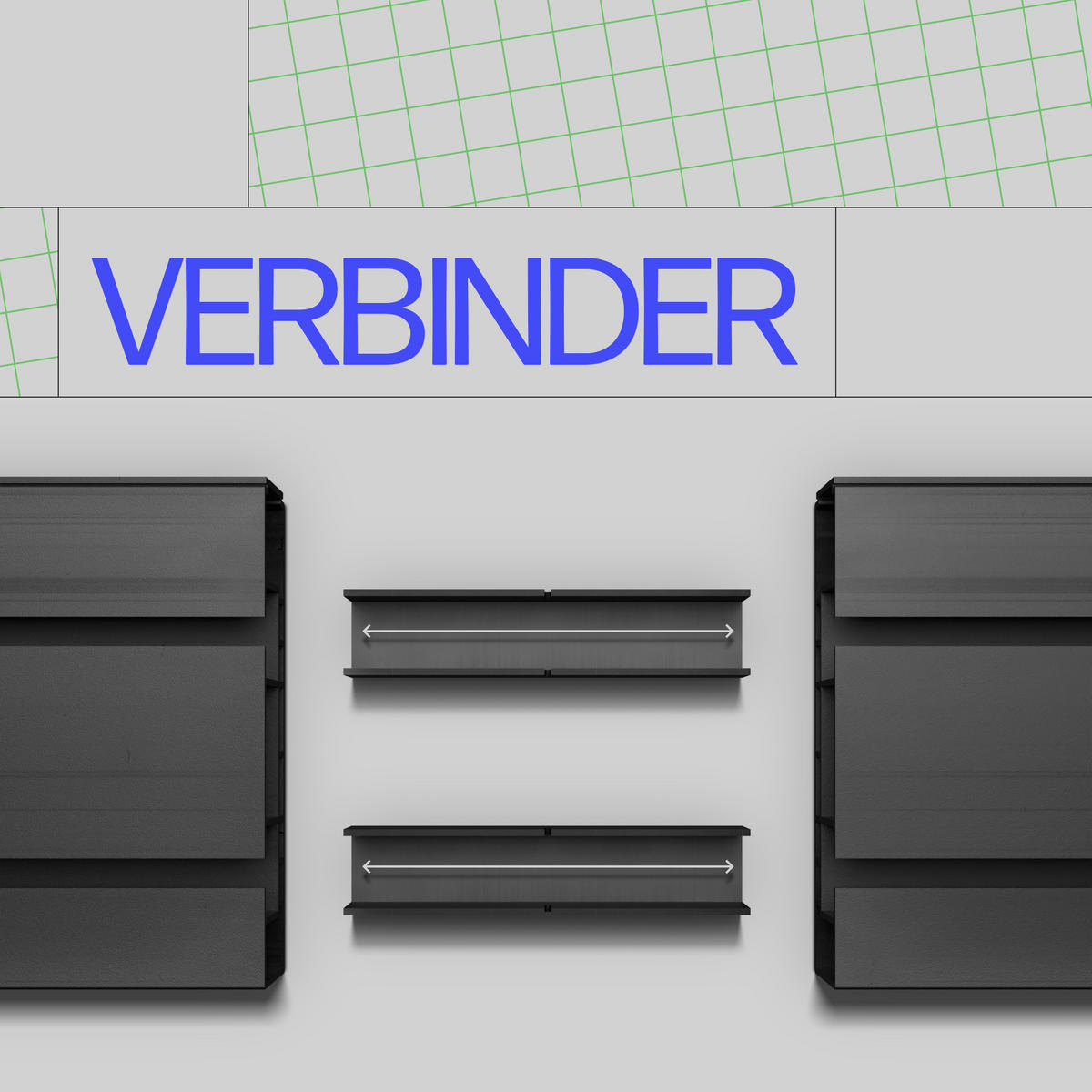 GARDINENSCHIENE inkl. Rundbögen 480cm (4x120cm) 2-läufig - Schwarz, Kunststoff (10/1.8/480cm)