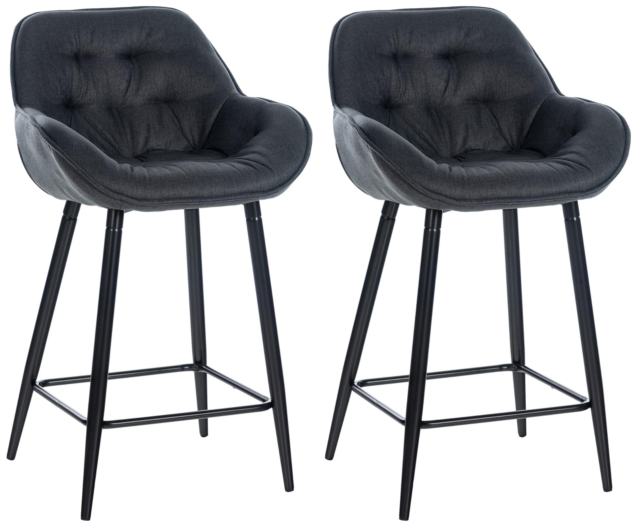 TPFLiving Barhocker Dunkelgrau 54x93.5x57.5 cm