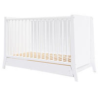 BABYBETT Zoe, Mitwachsendes, mit Schublade Weiß - Weiß, Holz (60/120cm) - Premiers Moments