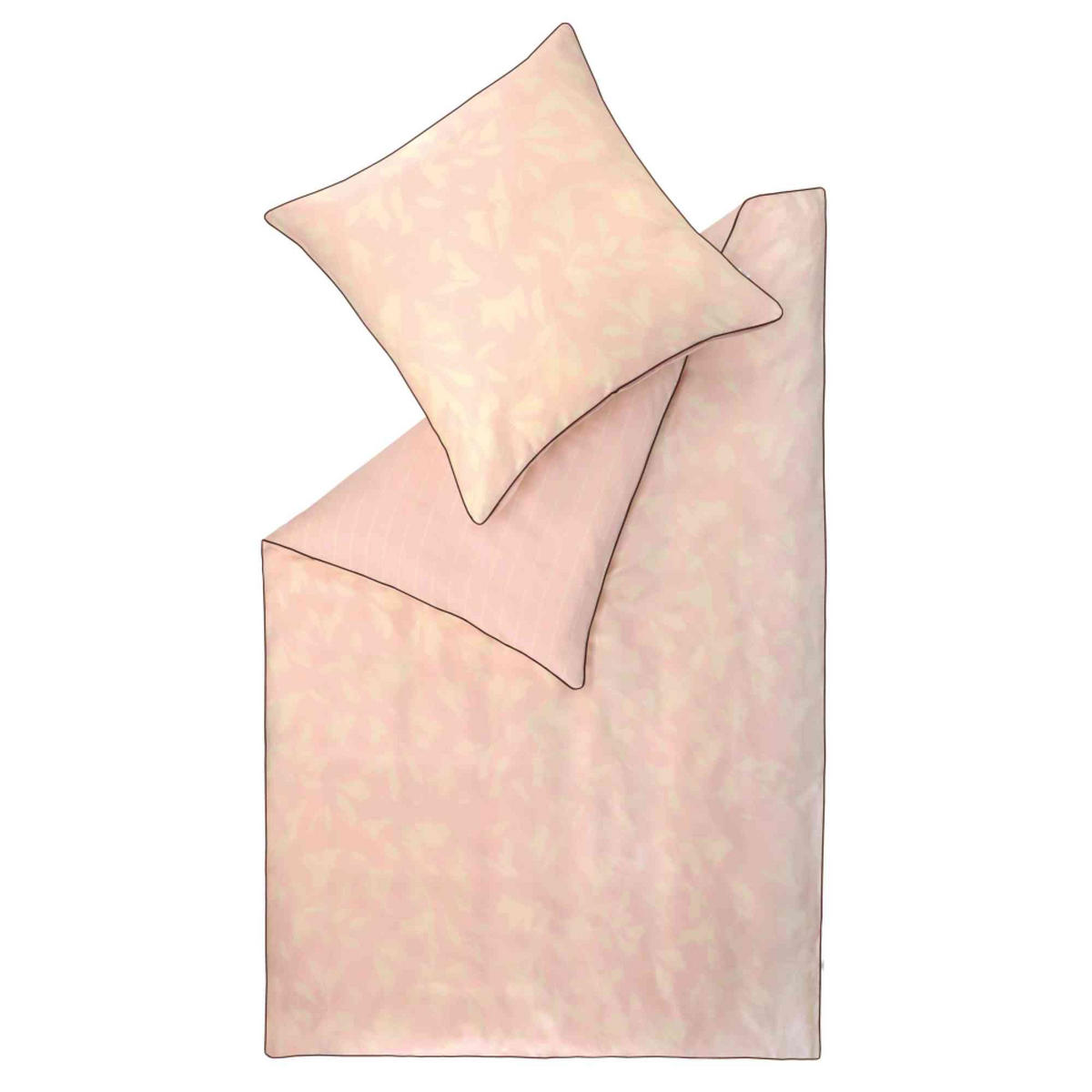 SATIN BETTWÄSCHE NOEL - Rosa, Textil (155/220cm) - Esprit