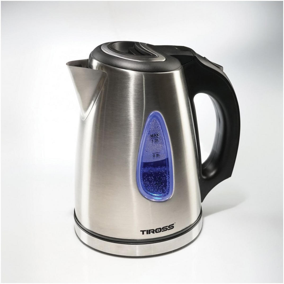 WASSERKOCHER ELEKTRISCH Silber 14/14/21 cm TS1362 - Silberfarben, Metall (14/21/14cm) - Tiross 