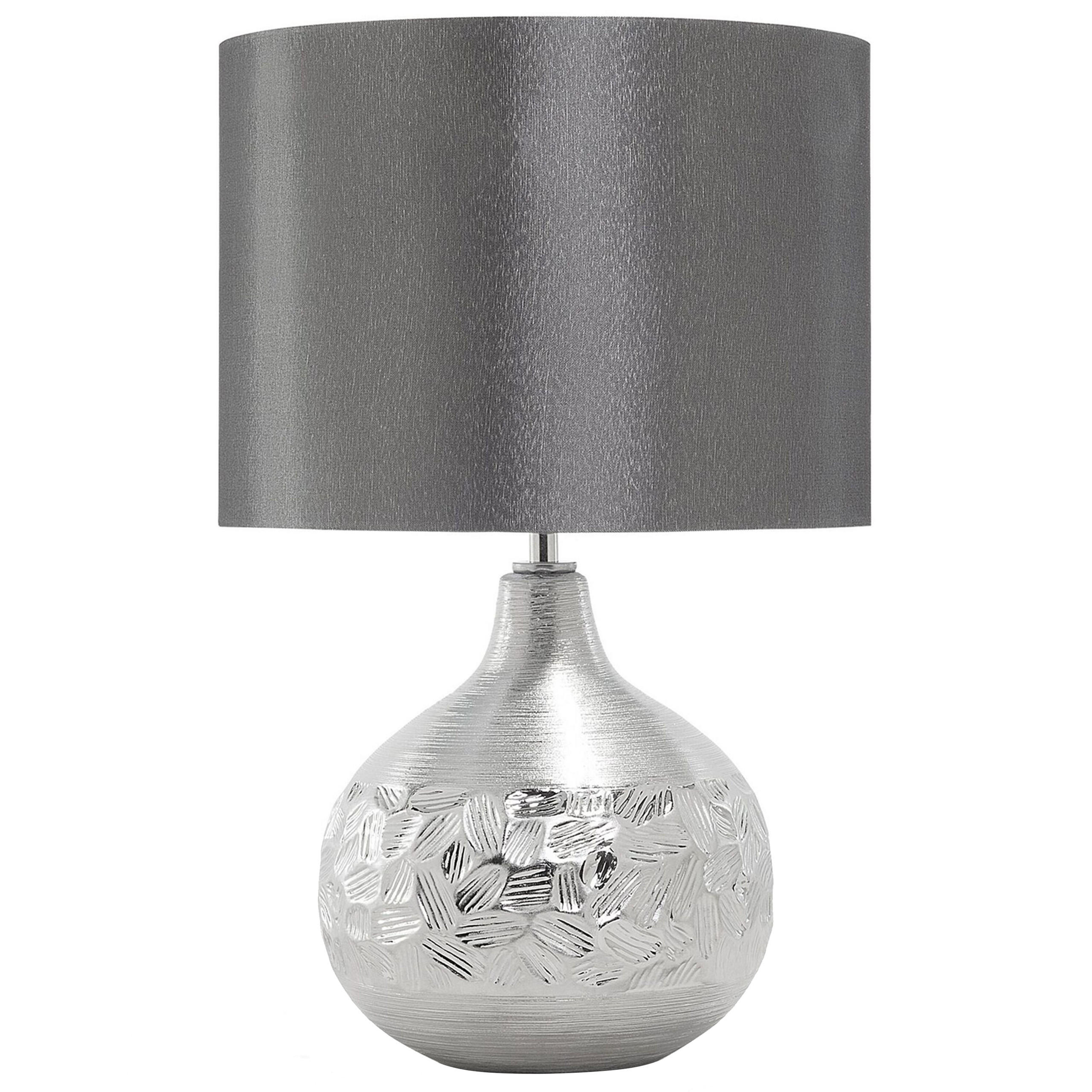 TISCHLAMPE Yakima 28/28/43 cm - Grau, Keramik (28/28/43cm) - Beliani