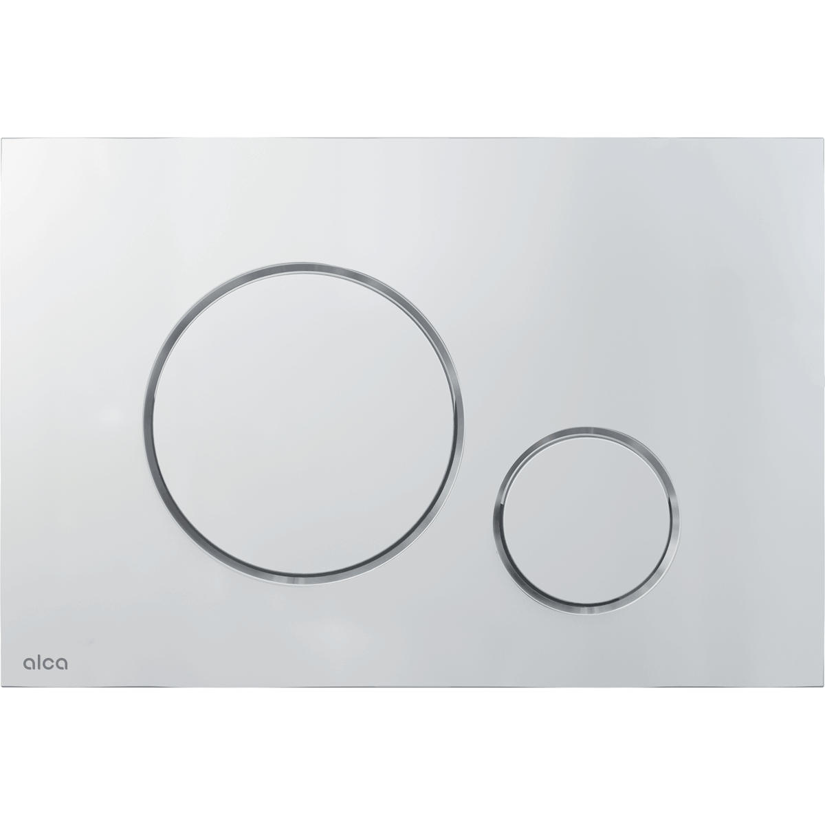 WC-SET ROLO Weiß, Slim-Sitz, Vorwandelement und Betätigungsplatte M672 Chrom THIN - Weiß, Keramik (53/119.5/48.5cm) - bad land