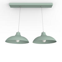 HÄNGELEUCHTE - Grün, Metall (30/30/15cm) - Lumicom