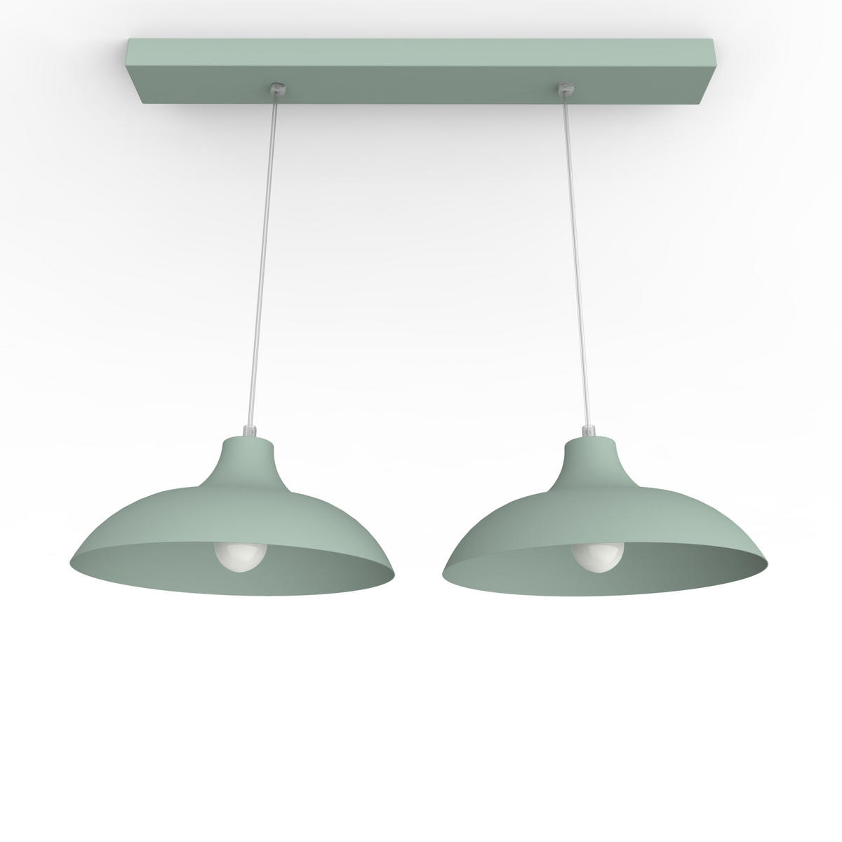 HÄNGELEUCHTE - Grün, Metall (30/30/15cm) - Lumicom