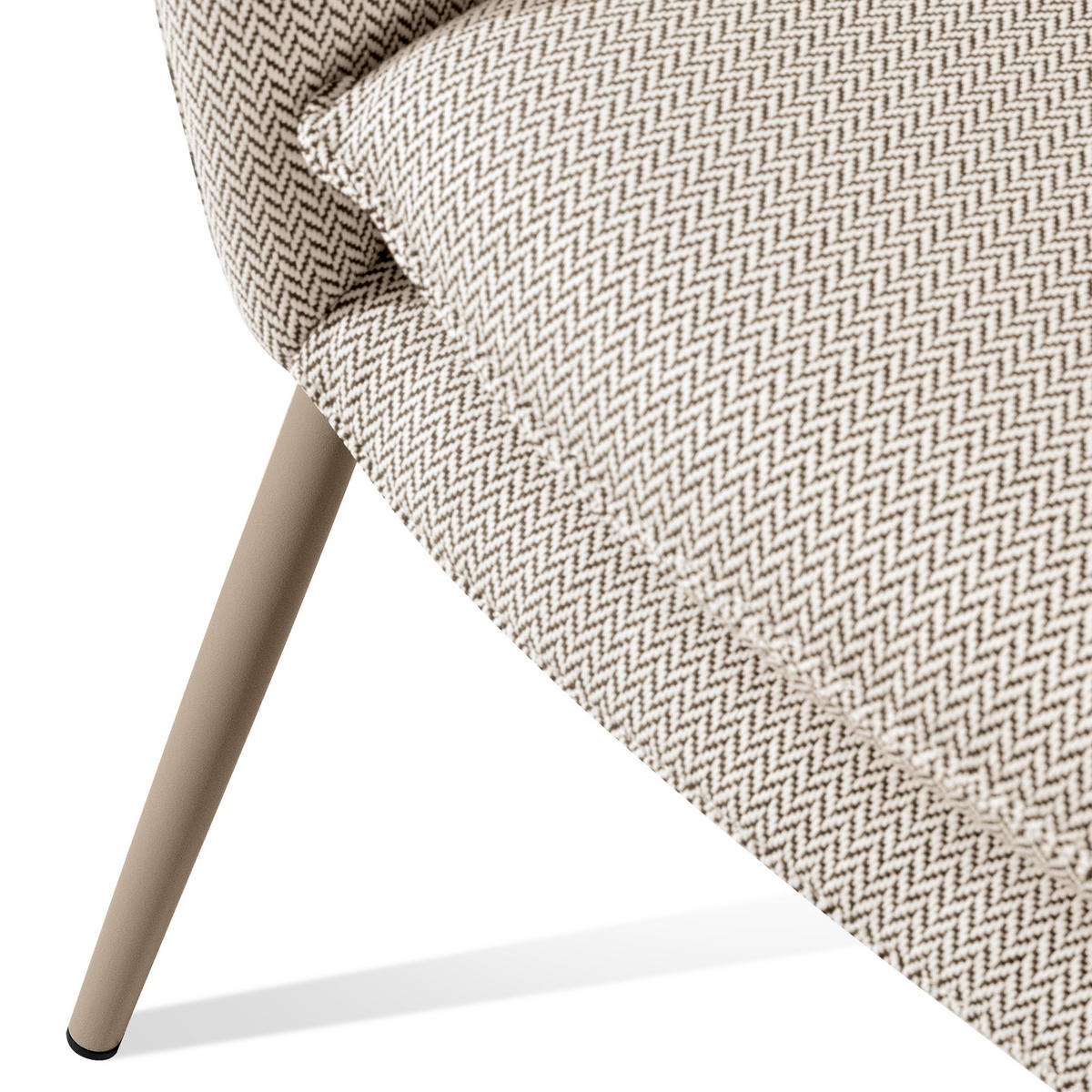 GARTENSOFA SOLIS Loungesofa, - Weiß, Textil/Metall (118/76/66cm) - KONSIMO®