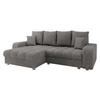 ECKSOFA Kronos - Dunkelgrau/Silberfarben, Holz/Textil (250/166cm) - MIRJAN24