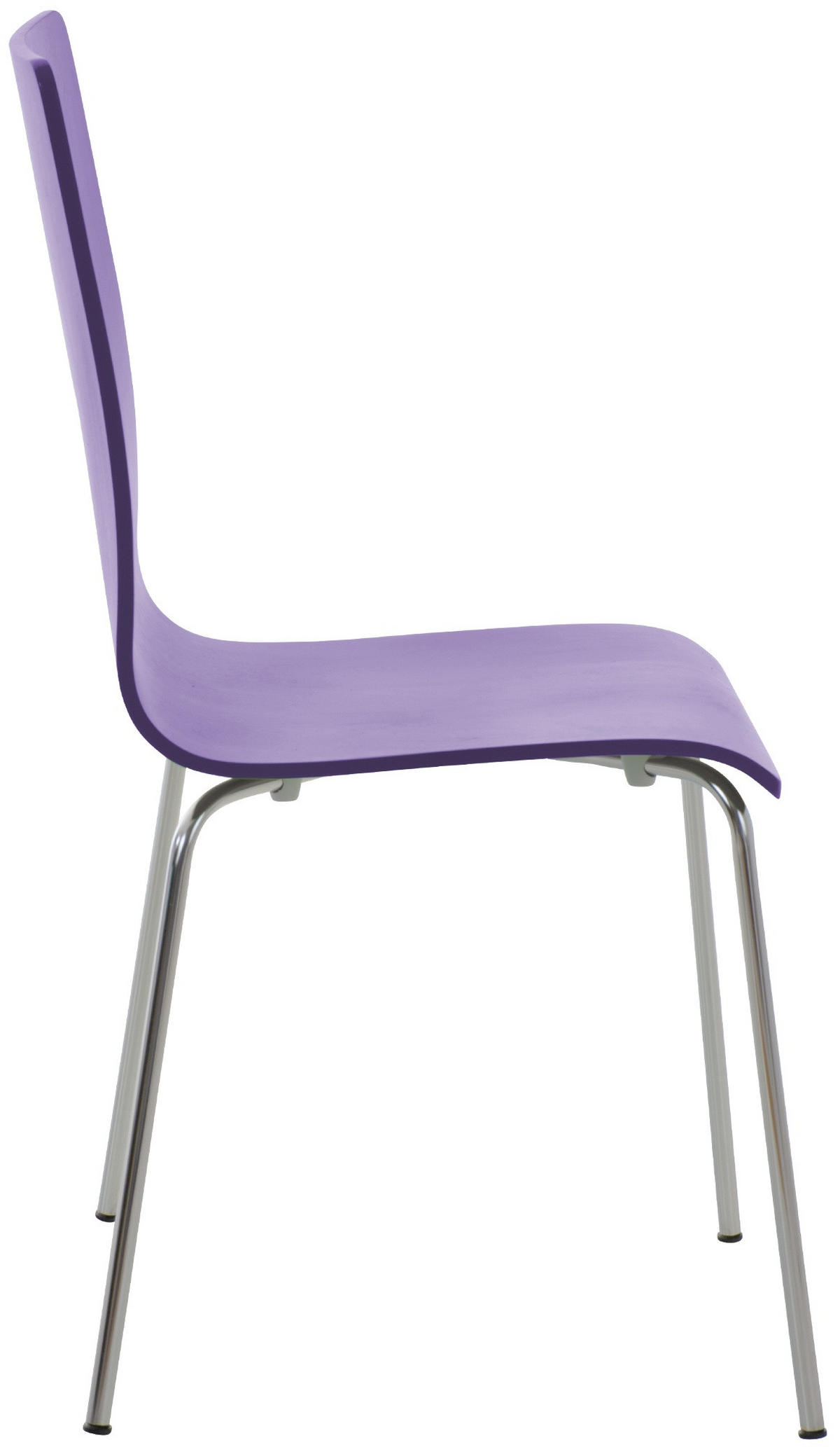 BESUCHERSTUHL PEPE 87x43x47 cm Lila Holz Metall - Lila, Metall (43/87/47cm) - DELUKE