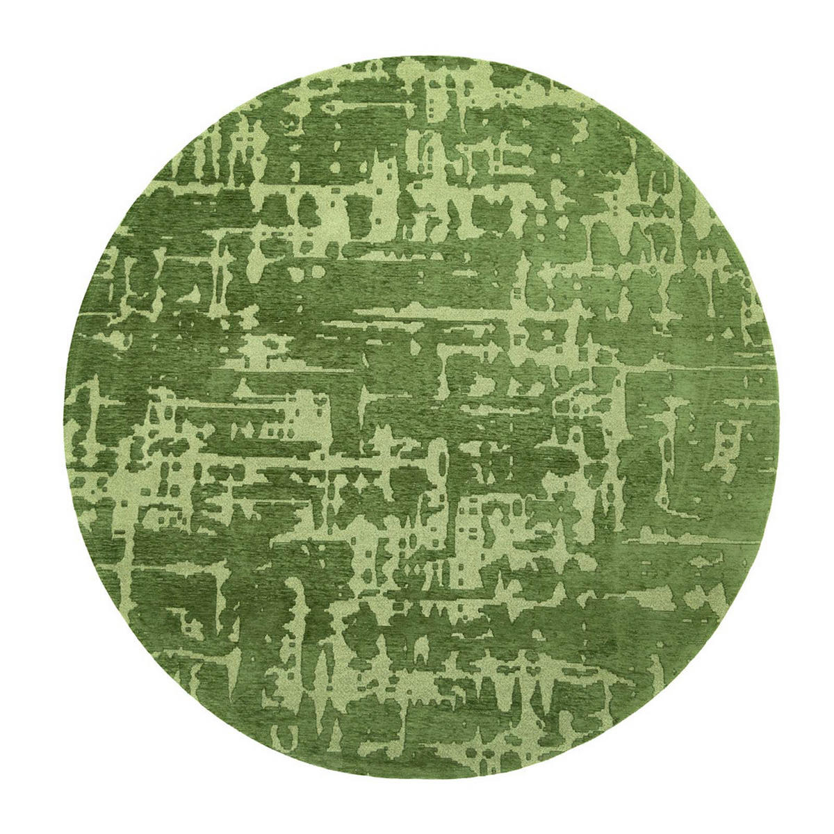 TEPPICH Perrier's Green Structures 240/240 cm - Grün, Textil (240/240cm) - Louis De Poortere