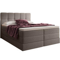 BOXSPRINGBETT Madison 1 braun 160/200 H2/H3 Boucle - Braun, Textil (160/200cm) - wonello