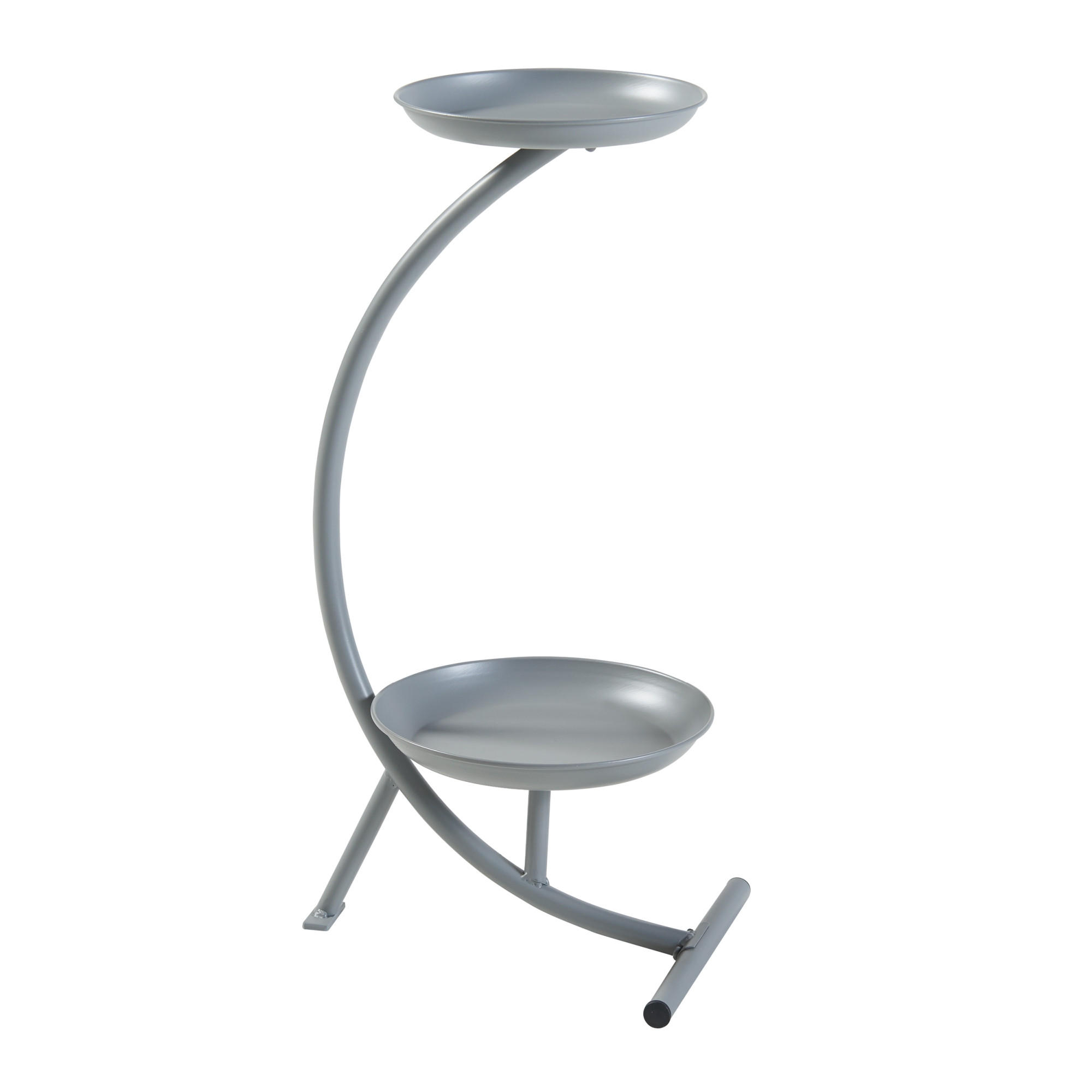 PFLANZENSTÄNDER Aalten - Grau, Metall (25/30/61.5cm) - [en.casa]