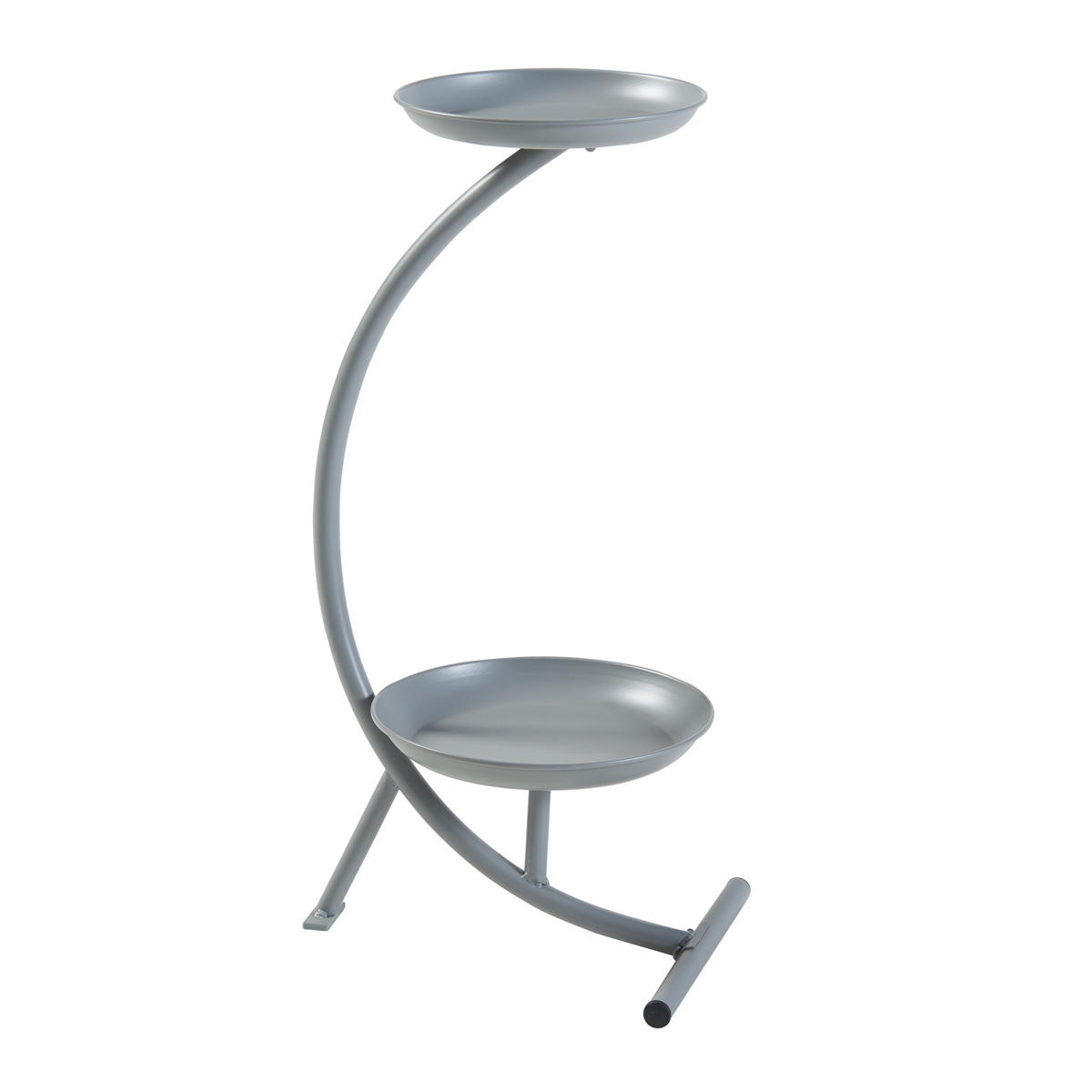 PFLANZENSTÄNDER Aalten - Grau, Metall (25/30/61.5cm) - [en.casa]