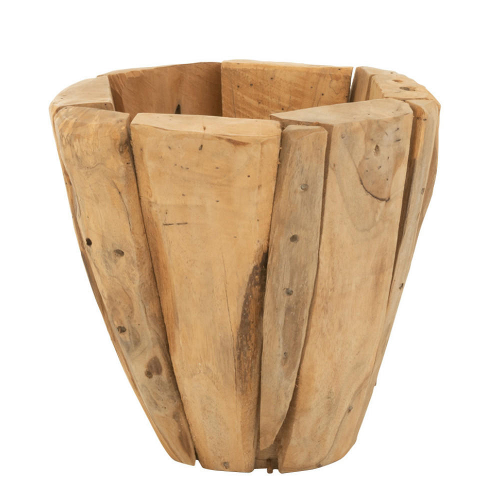 BLUMENTOPF JACK - Holz - Natürliche - S - Ø 30 cm - Naturfarben, Holz (30/30cm) - J-Line