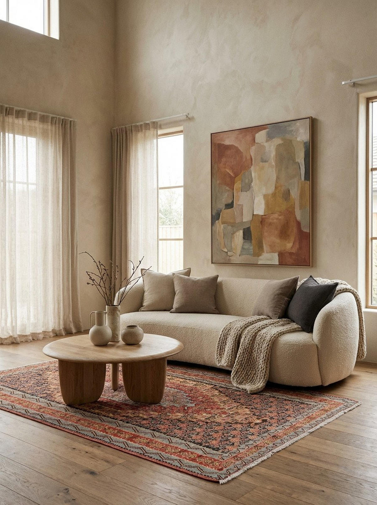HANDWEBTEPPICH Kelim Senneh Mehrfarbig 202/113 cm Schurwolle - Multicolor, Textil (113/202cm) - Looma