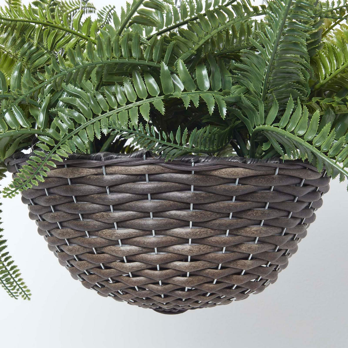 KUNSTPFLANZE Boston Farn in Hängeampel, 65 cm - Grün, Kunststoff (65cm) - Homescapes