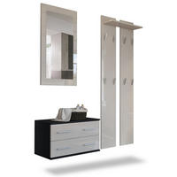 GARDEROBE Kioto Front in Sandgrau Hochglanz - Sandfarben, Holzwerkstoff (170/200/35cm) - Vladon
