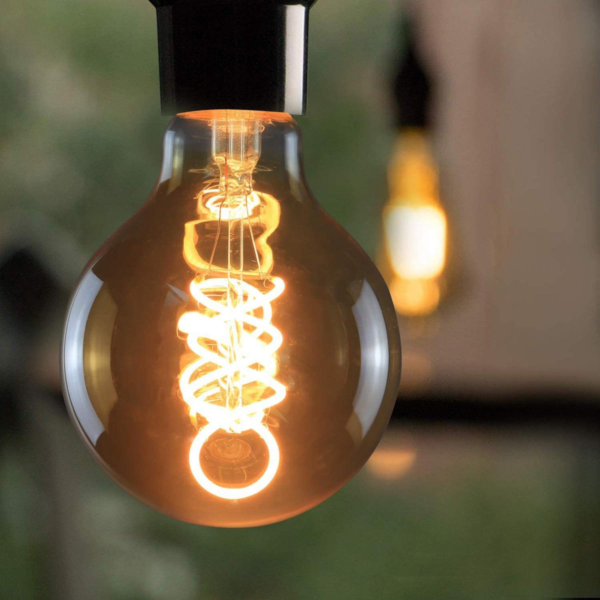 LED světelný zdroj Amberg II 8/12,5/12,5 cm - hnědá, sklo (12.5/12.5cm) - Nettlife
