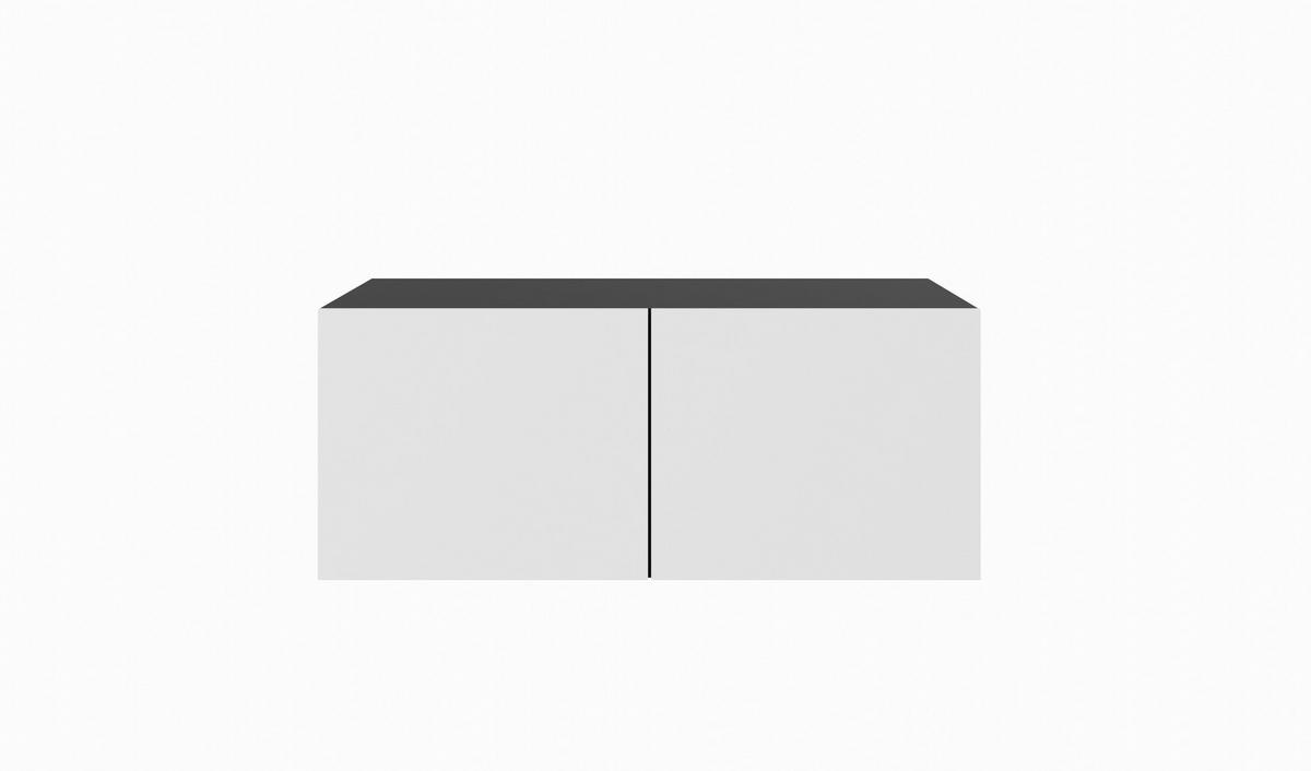 TV-SCHRANK LIO - Schwarz/Weiß, Holzwerkstoff (100/41/40cm) - Meblini