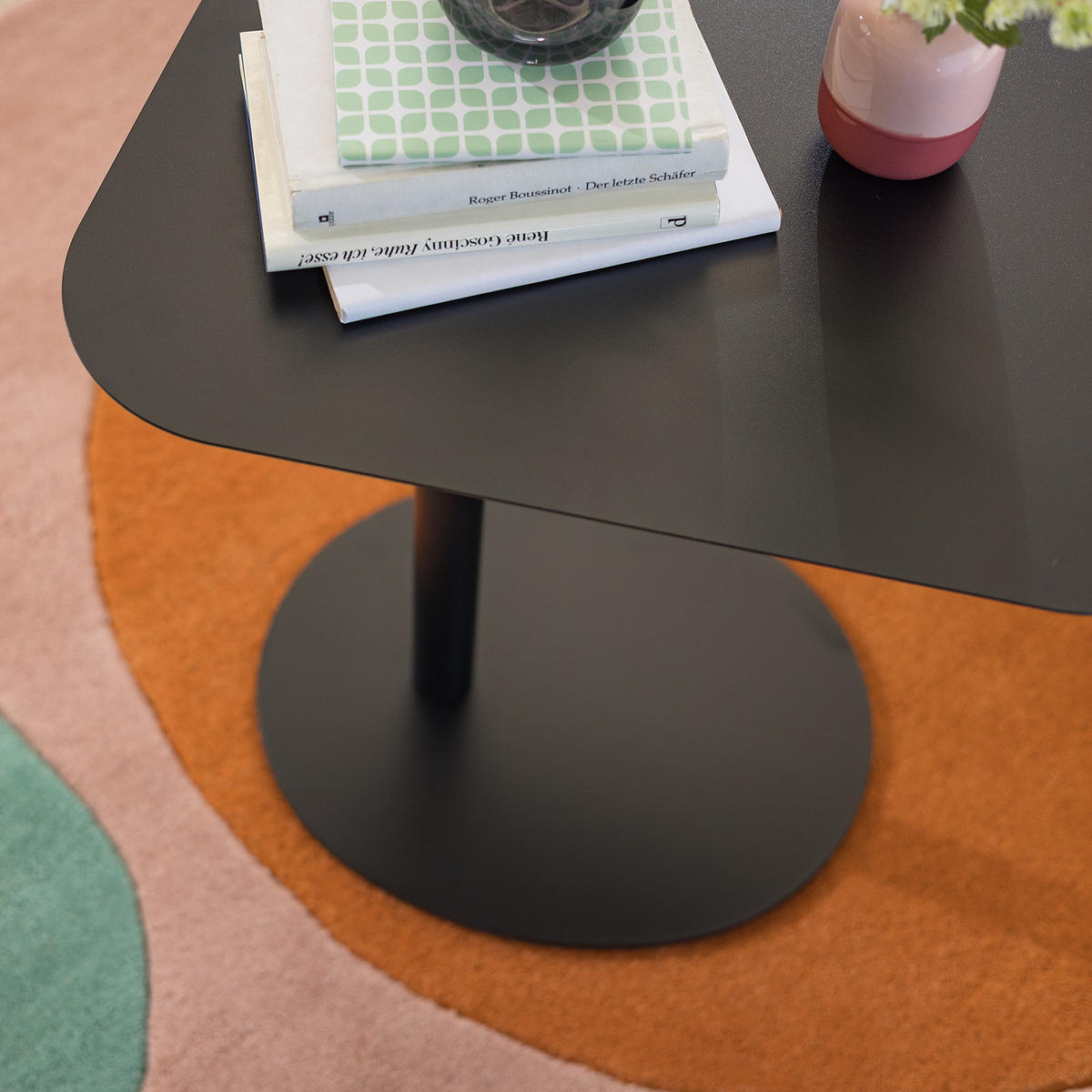 HOME24 Beistelltisch Lothrop - Schwarz, Metall (50/50/38cm) - home24