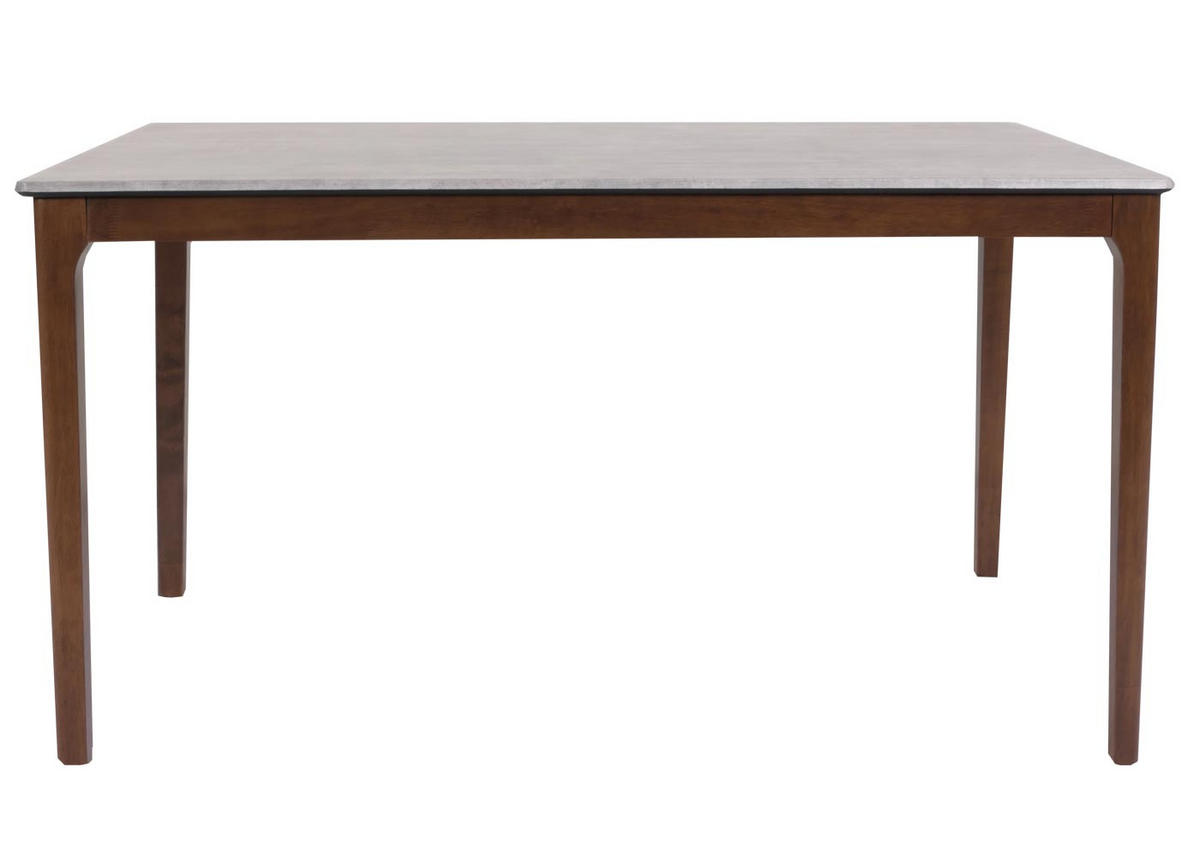 ESSZIMMERTISCH rechteck Grau - Braun/Grau, Holz (80/135/76cm) - MCW