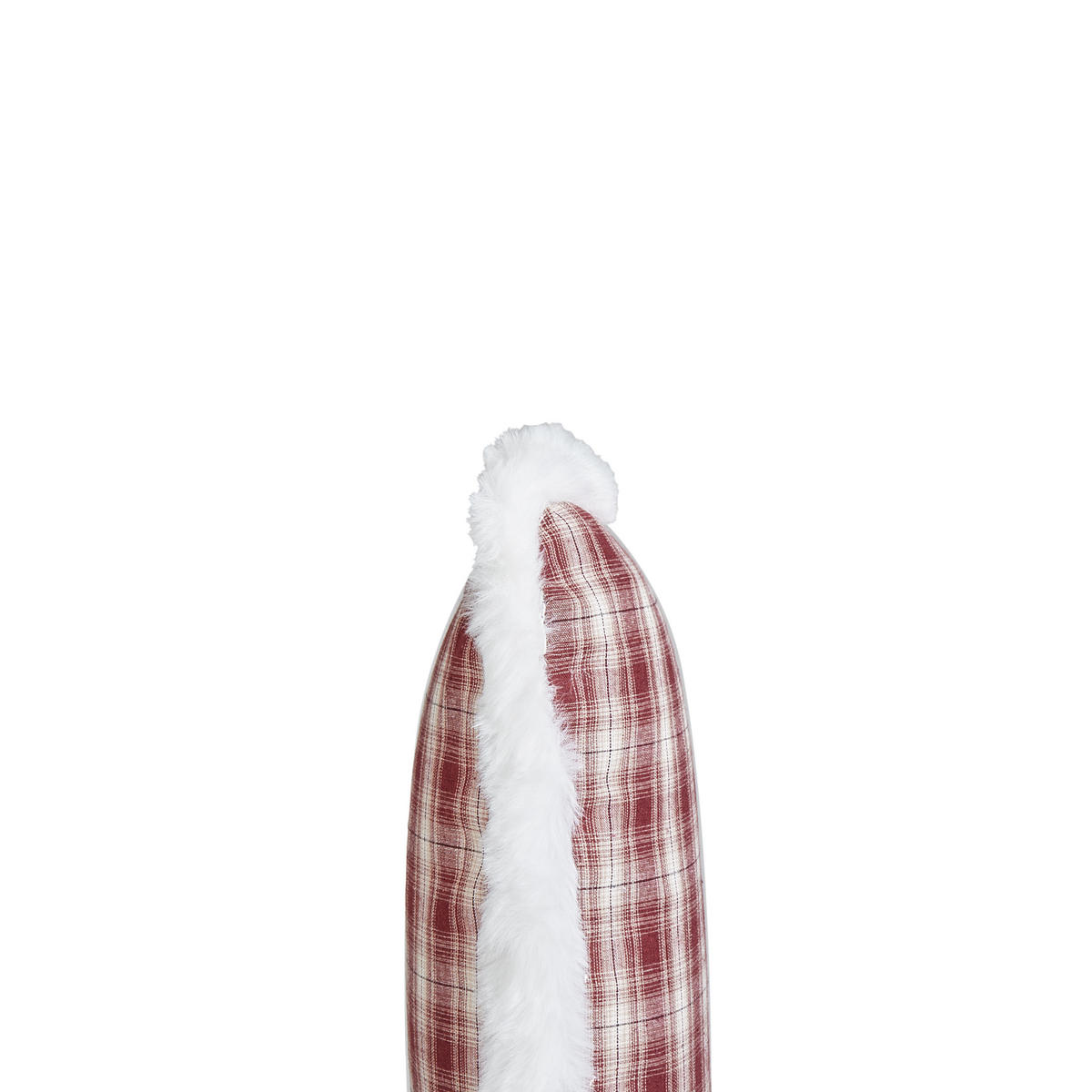 DEKOKISSEN 2er-Set Dunkelrot 45/45 cm Brookies - Beige/Schwarz, Textil (45/45cm) - Beliani