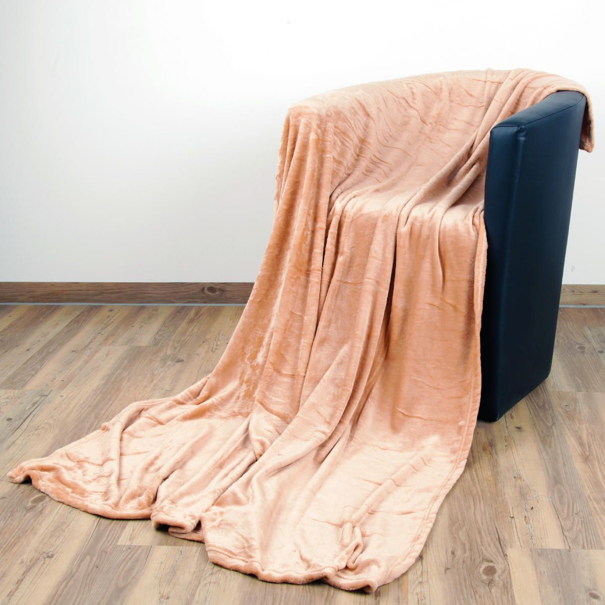 KUSCHELDECKE "Celina" Nougat 70x100 cm - Haselnussfarben, Textil (70/100cm)