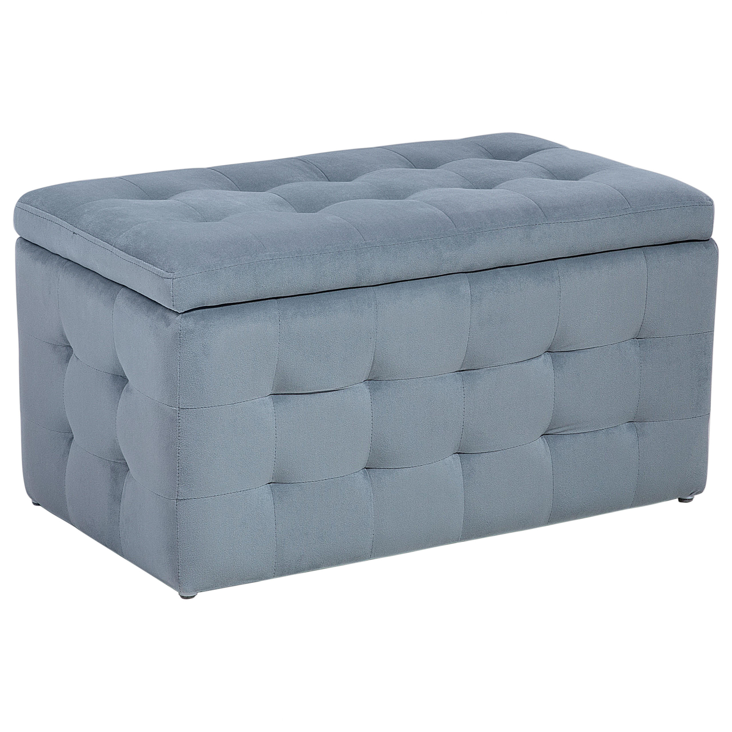 TRUHENBANK Michigan 42/72/40 cm - Grau, Textil (72/40/42cm) - Beliani