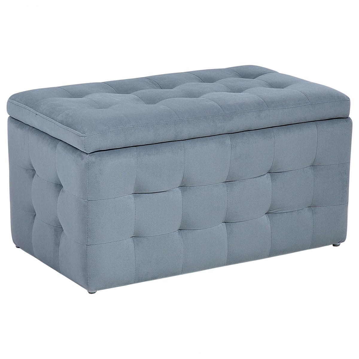 TRUHENBANK Michigan 42/72/40 cm - Grau, Textil (72/40/42cm) - Beliani