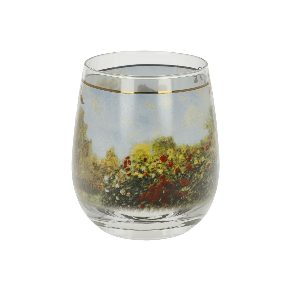 WINDLICHT Claude Monet - Das Künstlerhaus, Glas, Bunt, 10 cm - Multicolor, Glas (8/9.5/8cm) - Goebel