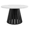 COUCHTISCH Circolo - Schwarz/Weiß, Holzwerkstoff/Metall (75/75/43cm) - MIRJAN24